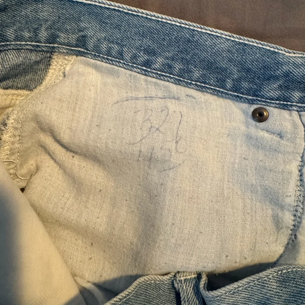 Vintage Carolina Blues Color-Block Striped Denim Shorts - Picture 6 of 11